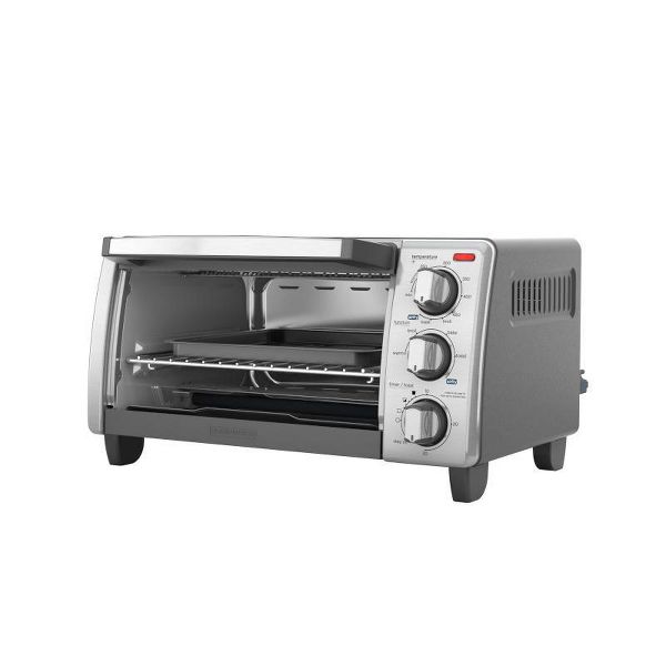 BLACK AND DECKER 4 SLICE AIR FRY TOASTER OVEN - SILVER - Brand New