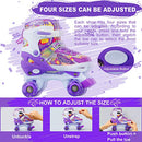 Cunmucu Kids Roller Skates Girl Toddler Roller Girls Skates Size: Large - Purple - Brand New