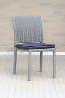 Atlantic Patio Amazonia Atlantic Liberty 4 Chairs Wicker Grey Cushions - Brand New