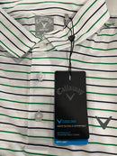 CALLAWAY MEN'S SURPRISE POLO - SIZE: MEN XL - WHITE/GREEN/NAVY - Like New