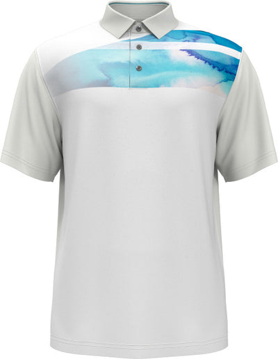 PGA TOUR MENS PRO SERIES SHORT SLEEVE POLO SHIRT - SIZE: MEN L - BRIGHT WHITE - Brand New