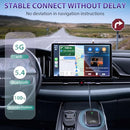 TKASIO WIRELESS CARPLAY ADAPTER 2024 UPGRADE CONVERTS WIRED WIRELESS - BLACK - Like New