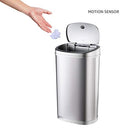 Amazon Basics 50 Liters / 13.2 Gallon Motion Sensor Trash with Liner -Stainless - Like New
