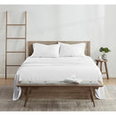 KATHY IRELAND QUEEN 300 THREAD COUNT RAYON BAMBOO 4-PIECE BED SHEET SET - WHITE - Like New