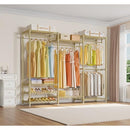 VIPEK V5 Heavy Duty Clothes Rack, Freestanding Modular Closet System - Gold - Brand New