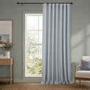 Faux Linen Extra Wide Curtains 1 Panel 100W X 84L Heather Grey B07VNS35Z3 - Brand New