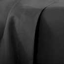 LUXURY HOME 4-PIECE 1800 THREAD COUNT MICROFIBER SHEET SET - BLACK SOLID - QUEEN - Brand New