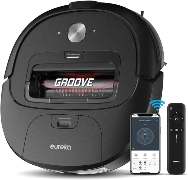 Eureka Groove Robot Vacuum Cleaner, NER300 - Black - Scratch & Dent