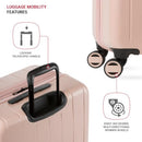 SWISSGEAR WANDERLUST PRO LIGHTWEIGHT HARDSIDE LUGGAGE 3-PIECE SET - PINK - Like New