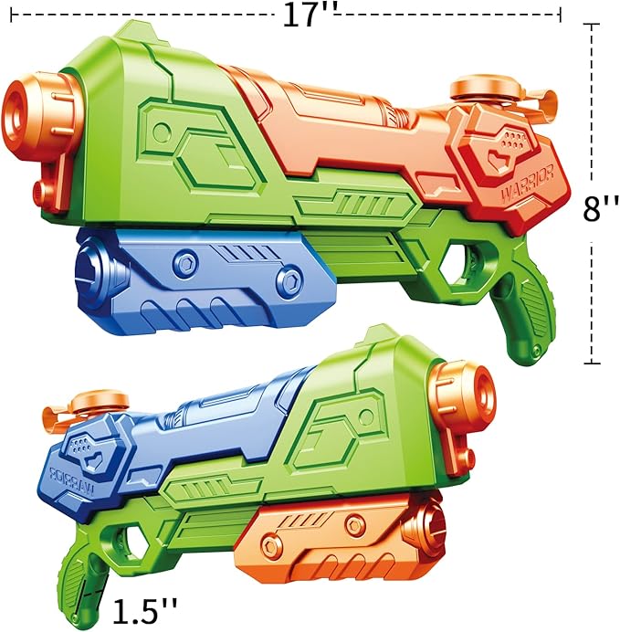 LUVONI Water Gun 2 Pack Water Guns for Kids 1400CC High Capacity - Multicolor - Like New