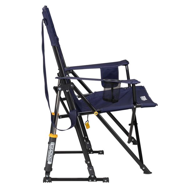 GCI OUTDOOR COMFORT PRO ROCKER FOLDABLE ROCKING CAMP CHAIR - RICH BLUE - Brand New