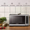 BLACK+DECKER EM720CB7 Digital Microwave Oven Turntable Push-Button Door - Black - Like New