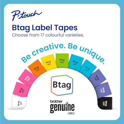 Brother P-touch Btag Label Tape BTAG3M02 0.47 in by 13.1 ft 3-Pack - Brand New