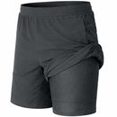 JUMP START 2 IN 1 STRETCH ACTIVE QUICK DRY GYM LINER - SIZE: MEN M - CHARCOAL - Brand New