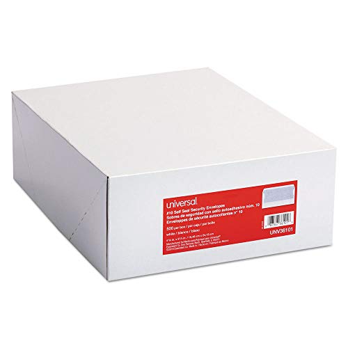 UNIVERSAL UNV36101 SELF-SEAL BUSINESS ENVELOPE 500 PACK - WHITE - Brand New