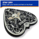 SWIMWAYS WEDNESDAY OVERSIZED POOL FLOAT FOR AGES 14+ - BLACK/WHITE - Like New