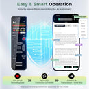 YIVIDA AI DIGITAL VOICE RECORDER 128GB AI TRANSCRIBE & SUMMARIZE NOTE TAKER - Like New