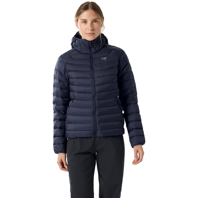 ARC'TERYX CERIUM SV HOODED DOWN JACKET - SIZE: WOMEN M - BLACK SAPPHIRE - Brand New