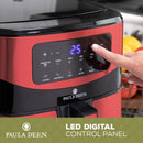 Paula Deen Stainless Steel 10-QT Digital Air Fryer 1700 Watts - Red Stainless - Like New