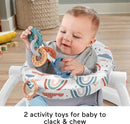 Fisher-Price Portable Baby Chair Sit-Me-Up Floor Seat, Rainbow Showers - Like New