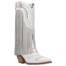 B09N2F2FWY Dingo Gypsy Womens Boot 8 BM US White - Brand New