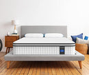 INOFIA 8-INCH TWIN XL COMFORT HYBRID MATTRESS - BLACK/WHITE - Brand New