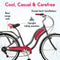 KULANA LAKONA TIDE ADULT BEACH CRUISER BIKE 26-INCH WHEELS 7-SPEED GRAY/PINK - Like New