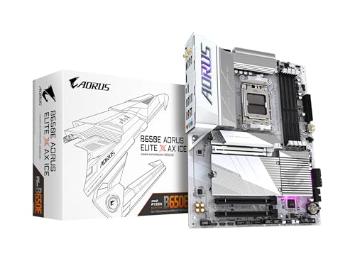 GIGABYTE B650E AORUS ELITE X AX ICE AM5 MOTHERBOARD 5YR WTY DDR5 - Like New