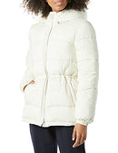 AMAZON ESSENTIALS WOMEN'S HEAVYWEIGHT QUILTED HOODED PUFFER WINTER JACKET -L - Like New