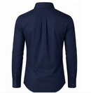 JAMES TAILORMEN' SLIM FIT LONG SLEEVE STRETCH DRESS SHIRT - SIZE: MEN 2XL - NAVY - Brand New