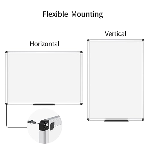 VIZ-PRO Magnetic Whiteboard/Dry Erase Board, 48 X 36 Inches, Alum Frame - Like New