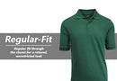 GALAXY BY HARVIC MEN'S POLO PIQUE SHIRT SIZE MEN L HUNTER - Brand New