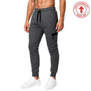 BLU ROCK MEN'S SLIM FIT FLEECE JOGGER WITH ZIPPER POCKET - SIZE: 3XL - CHARCOAL - Brand New