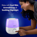 Vicks NaturalCare Cool Mist Ultrasonic Humidifier Color-Changing Light - Brand New