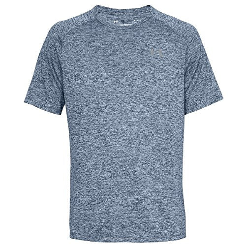 UNDER ARMOUR MEN'S TECH 2.0 V-NECK SHORT-SLEEVE T-SHIRT ACADEMY/STEEL SIZE L - Brand New
