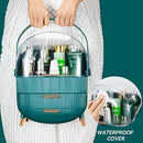 Naorwoy Makeup Storage Organizer, with Two Tier Storage Box and Brush Holder - Brand New
