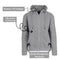 BLUE ICE MEN’S FLEECE-LINED FULL-ZIP HOODIE - SIZE: MEN M - CHARCOAL - Brand New