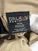GALAXY BY HARVIC PANTS MEN'S 4 WAY STRETCH CASUAL - SIZE: MEN 32/30 - KHAKI - Brand New
