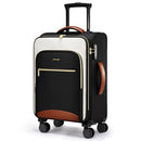 LOVEVOOK CARRY ON LUGGAGE 22X14X9 AIRLINE APPROVED 20 INCH WHEELS BLACK/WHITE - Like New