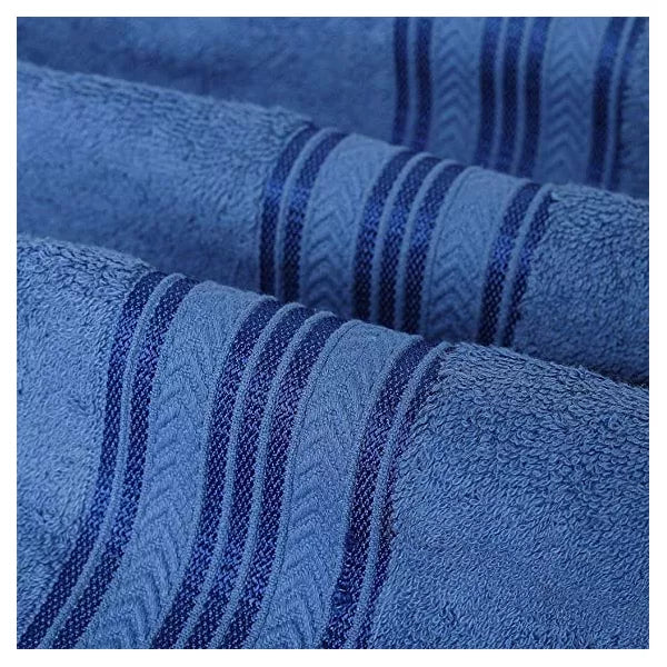 NOBLE HOUSE ULTRA SOFT 100% COTTON EXTRA HEAVY ABSORBENT 6PC BATH TOWEL - BLUE - Brand New
