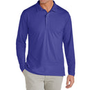 GALAXY BY HARVIC MEN'S LONG SLLEVE POLO SHIRT - SIZE: MEN L - ROYAL - Brand New