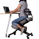 DRAGONN Ergonomic Kneeling Chair Back Support Adjustable Stool - Gray - Like New