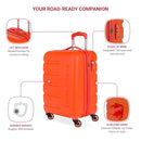 SWISSGEAR 7366 SIGNATURE HARDSIDE EXPANDABLE LUGGAGE CARRY-ON 19-WHEELS - ORANGE - Like New