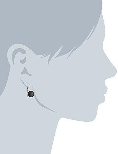 THE SAK CRYSTAL DROP EARINGS SE0040 - BLACK/SILVER - Brand New