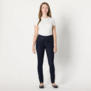AMAZON BASICS WOMEN'S STRETCH DENIM MID-RISE PULL-ON SKINNY JEGGING - RINSE 12SH - Brand New