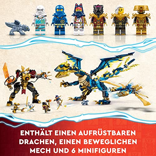 LEGO 71796 NINJAGO THE ELEMENTAL DRAGON AGAINST EMPRESS' ROBOT - MULTI - Like New