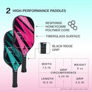 JOOLA PICKLEBALL PADDLES SET OF 2 REINFORCED FIBERGLASS SURFACE - TEAL/PINK - Like New