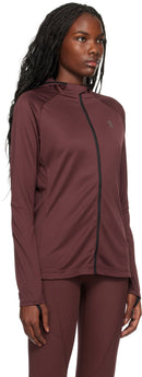 ON-RUNNING ON WOMAN'S CLIMATE ZIP HOODIE - SIZE: WOMEN L - BURGUNDY - Brand New