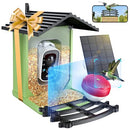 OPOWO Bird Feeder Camera2K HD AI Identify Smart Bird House Solar Powered - Green - Like New