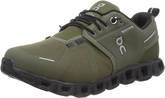 59.98840 On Cloud 5 Waterproof Shoes Men's Olive/Black Size 9 Like New